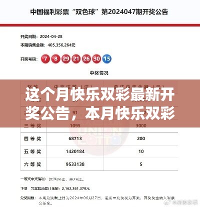 本月快乐双彩最新开奖公告详解，成为彩票赢家的指南