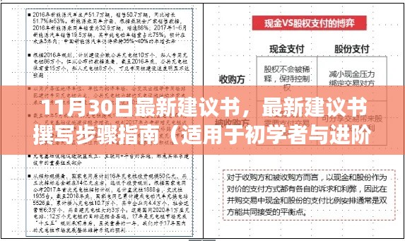 最新建议书撰写指南，从初学者到进阶用户的步骤指南（11月30日更新版）